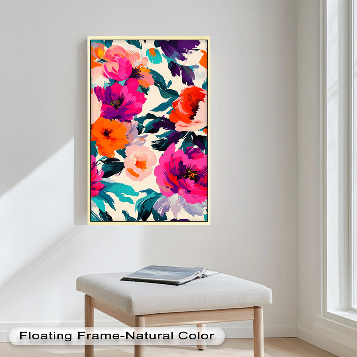 Bold Boho Bloom – Fauvist Floral Explosion Oil Painting