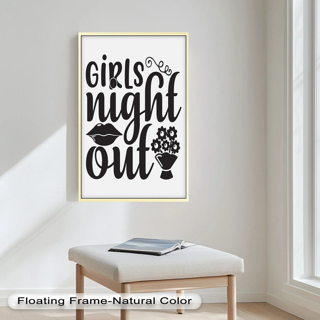 Girls Night Out – Typography Oil Painting - MyPhotoStation