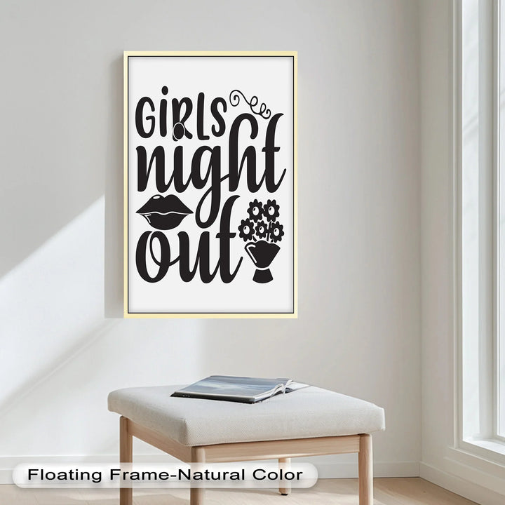 Girls Night Out – Typography Oil Painting - MyPhotoStation