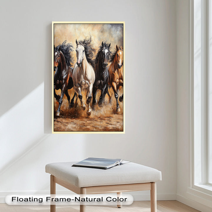 Galopp der Freiheit – Ölgemälde „Laufende Pferde“