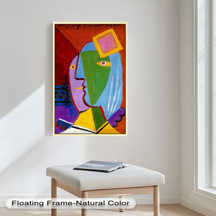 Vibrant Duality – Picasso-Inspired Abstract Oil Painting