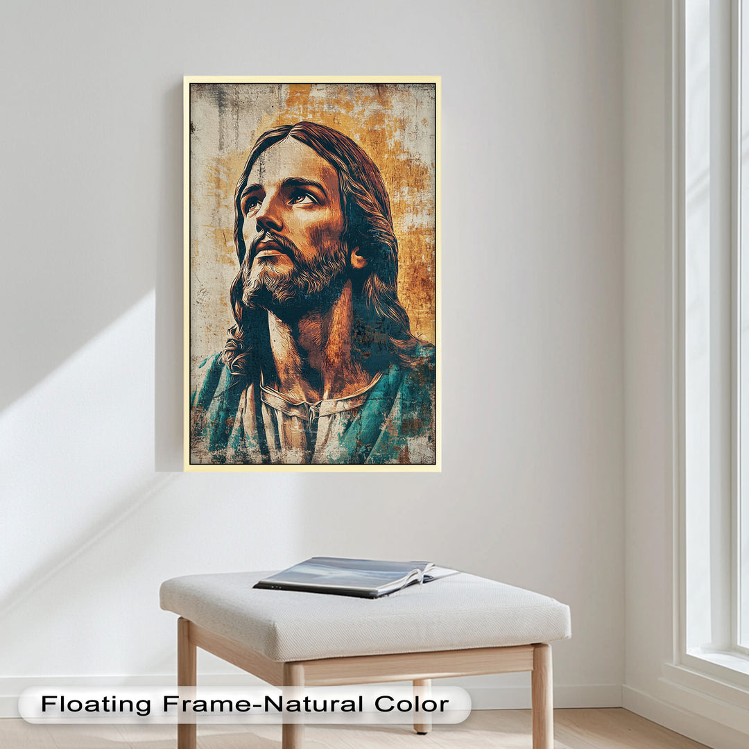 Licht der Gnade – Porträt von Jesus Christus Religiöses Ölgemälde
