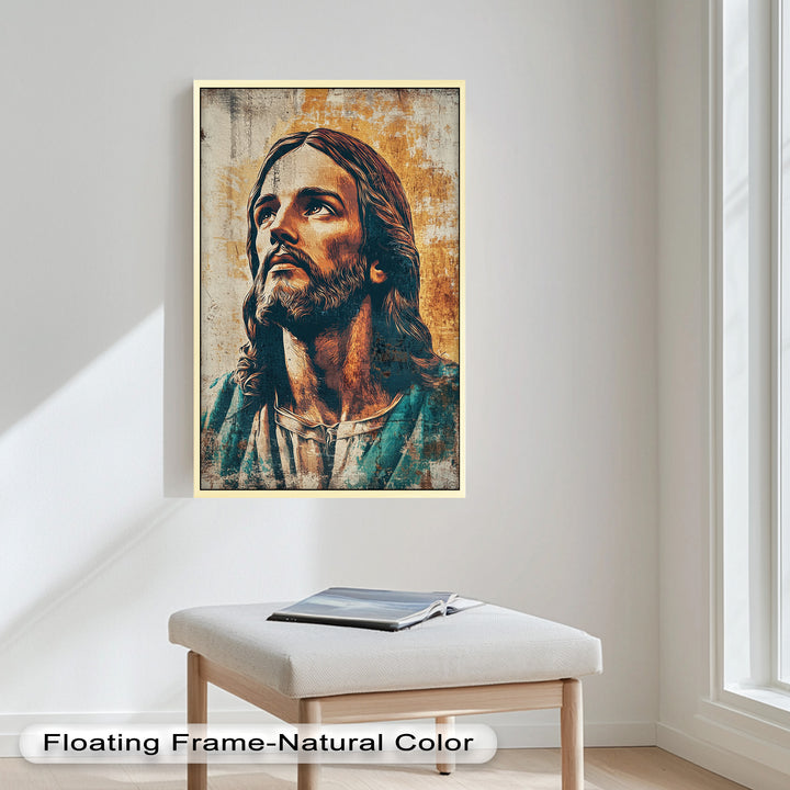 Licht der Gnade – Porträt von Jesus Christus Religiöses Ölgemälde
