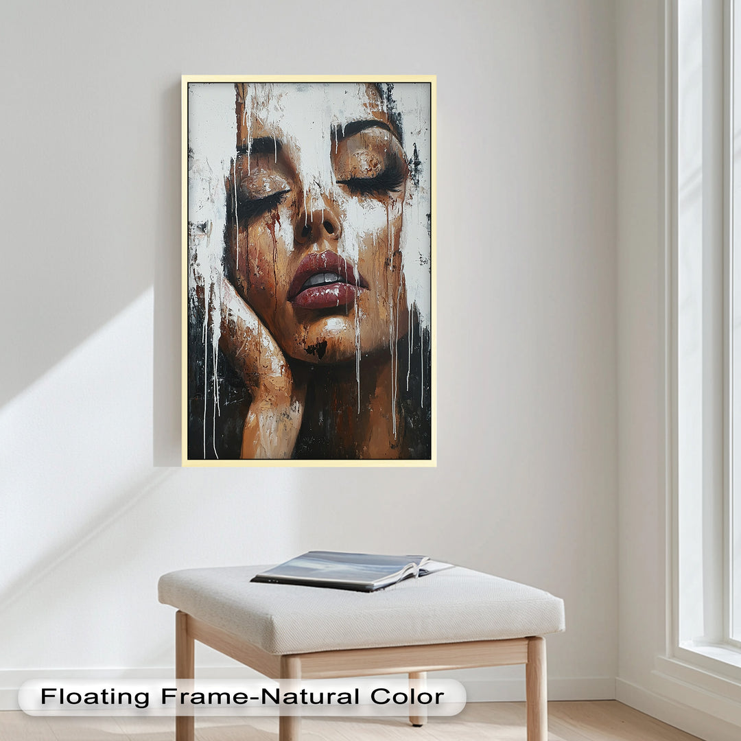 Dripping Silence – Modern Expressionist Abstract Oil Painting