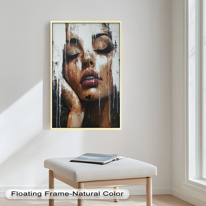 Dripping Silence – Modern Expressionist Abstract Oil Painting