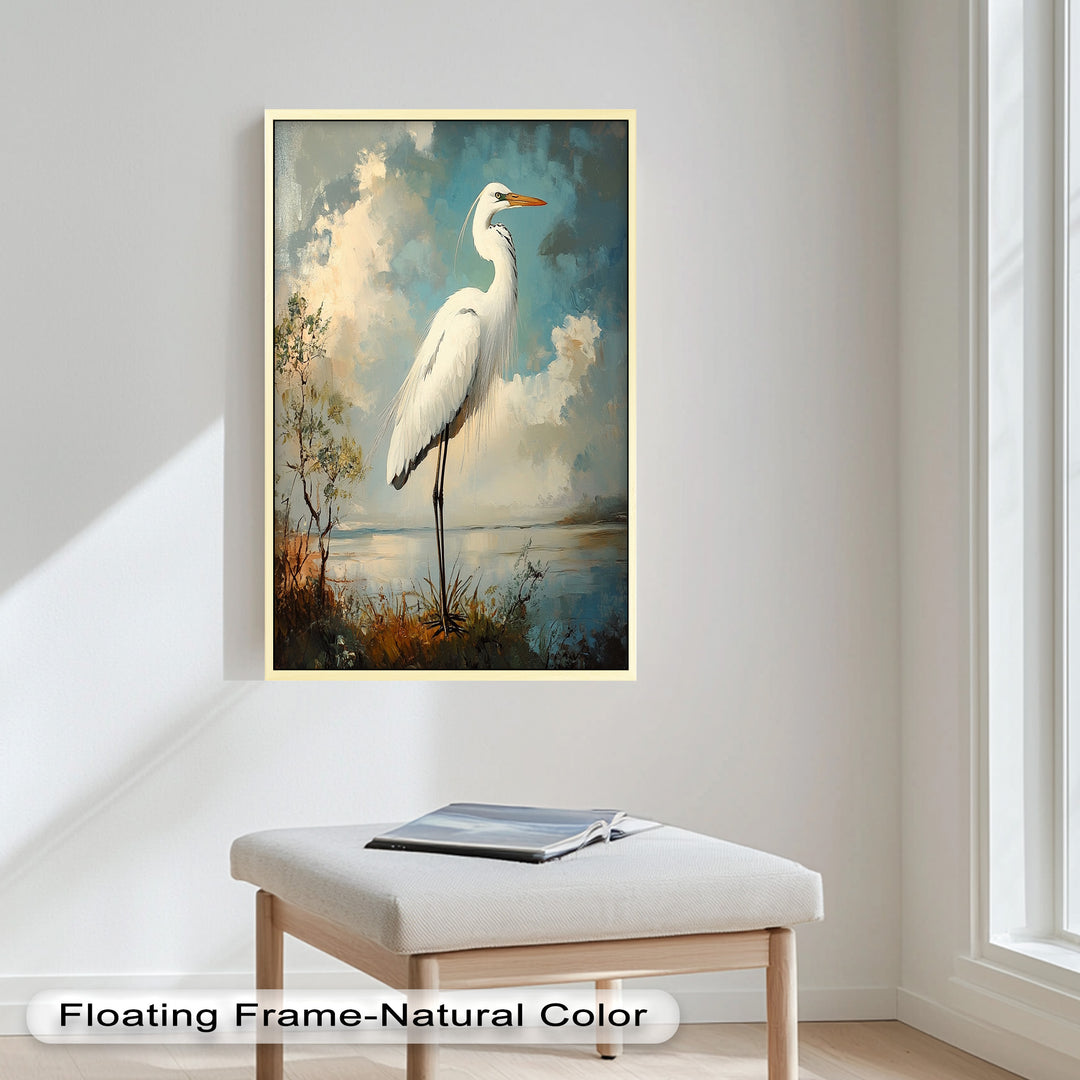 Grace of the Marshlands – Animal Oil Painting