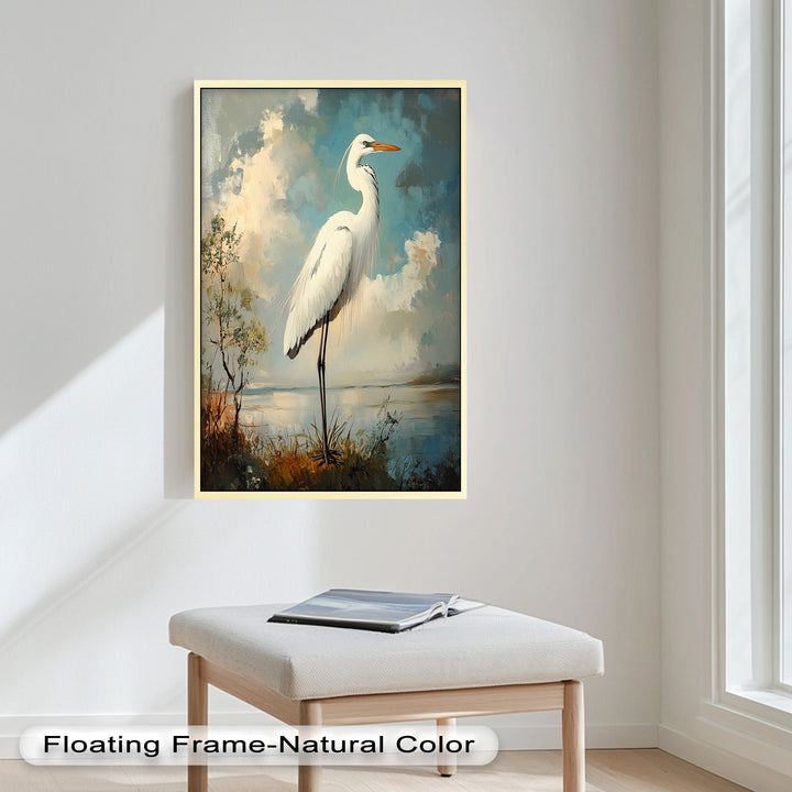 Grace of the Marshlands – Animal Oil Painting