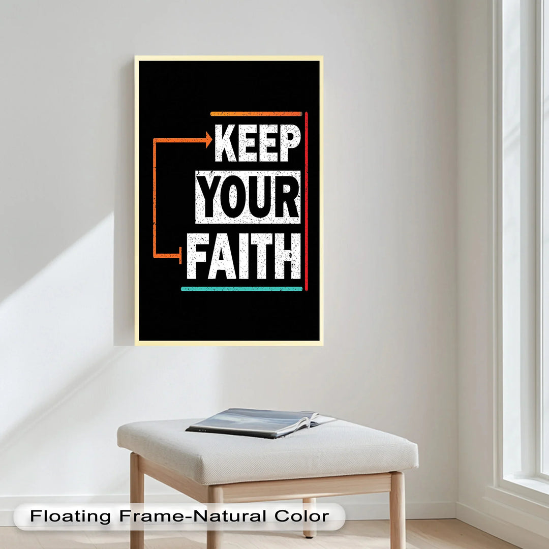 Keep Your Faith – Bold Oil Painting - MyPhotoStation