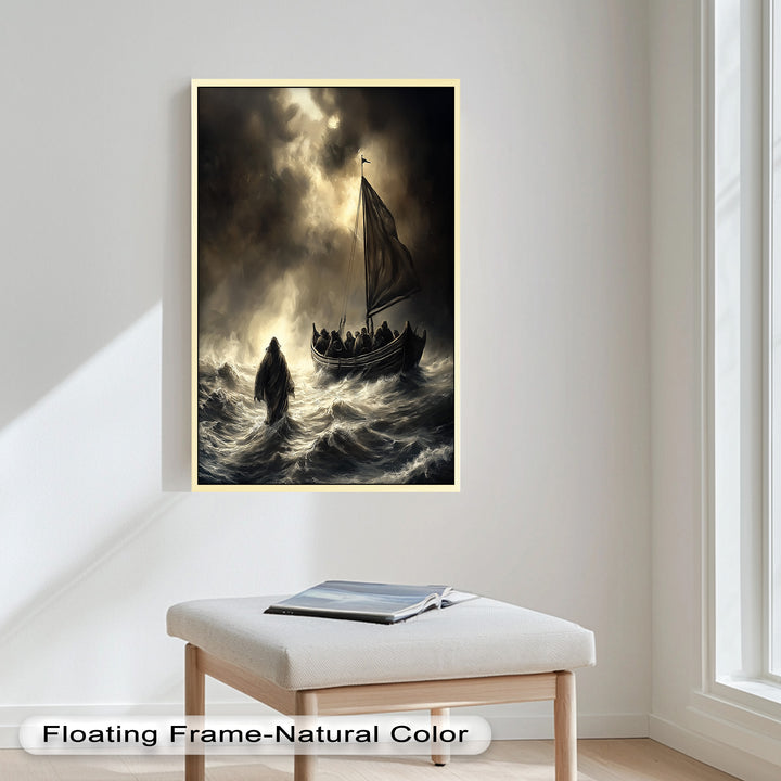 Moses geht auf dem Wasser Wandkunst – Religiöses Ölgemälde