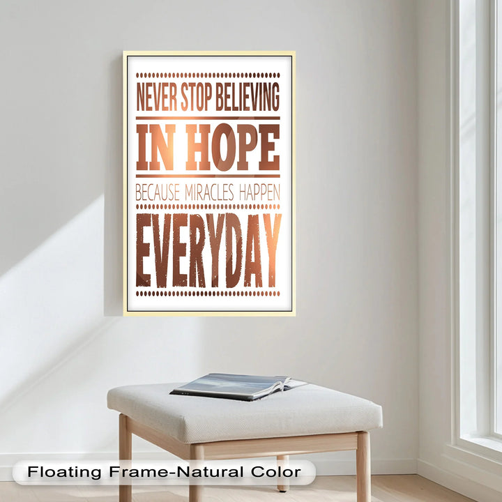 Believe in Hope – Motivational Oil Painting - MyPhotoStation