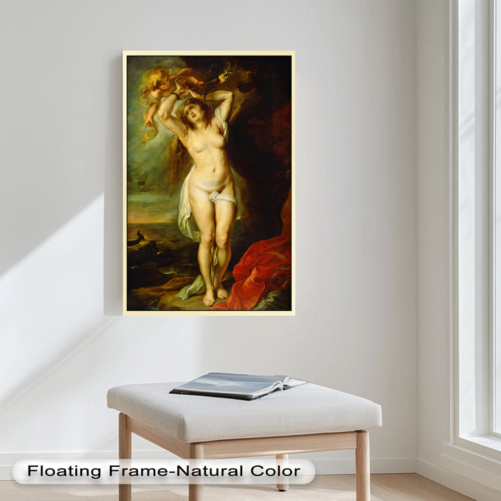 Andromeda Bound – Mythological Renaissance Nude Oil Painting
