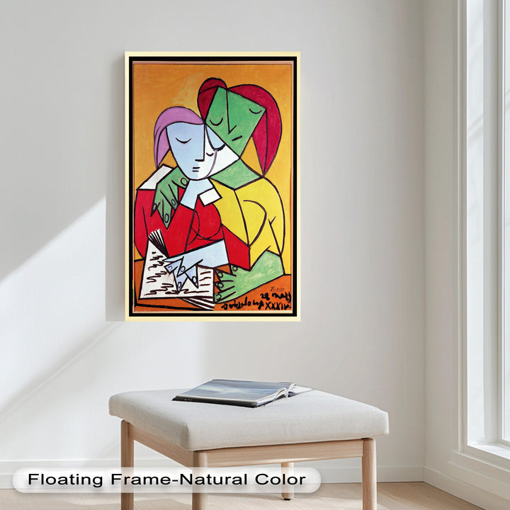 Harmony in Study – Embrace of Minds Picasso Oil Painting