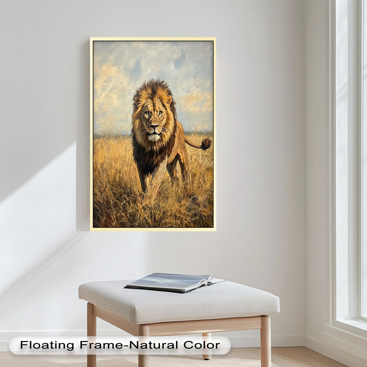 King of the Savannah – Animal Oil Painting