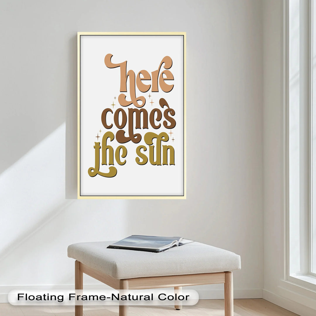 Here Comes the Sun – Positive Vibes Oil Painting - MyPhotoStation