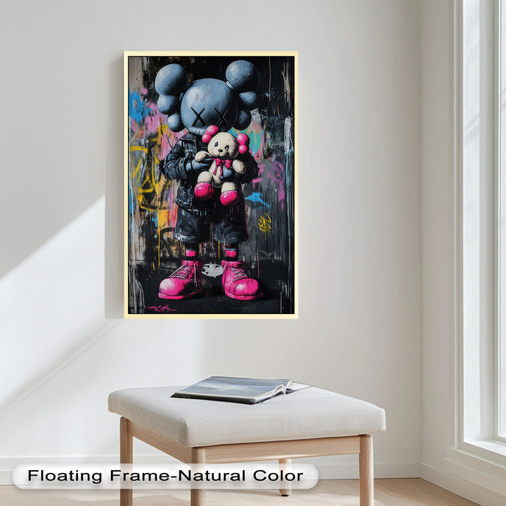 Embrace the Chaos – KAWS Oil Painting