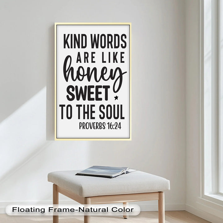 Kind Words Like Honey – Proverbs 16:24 Oil Painting - MyPhotoStation