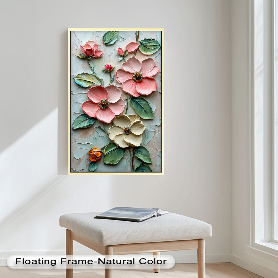 Petal Whispers – Floral Elegance Flower Oil Painting