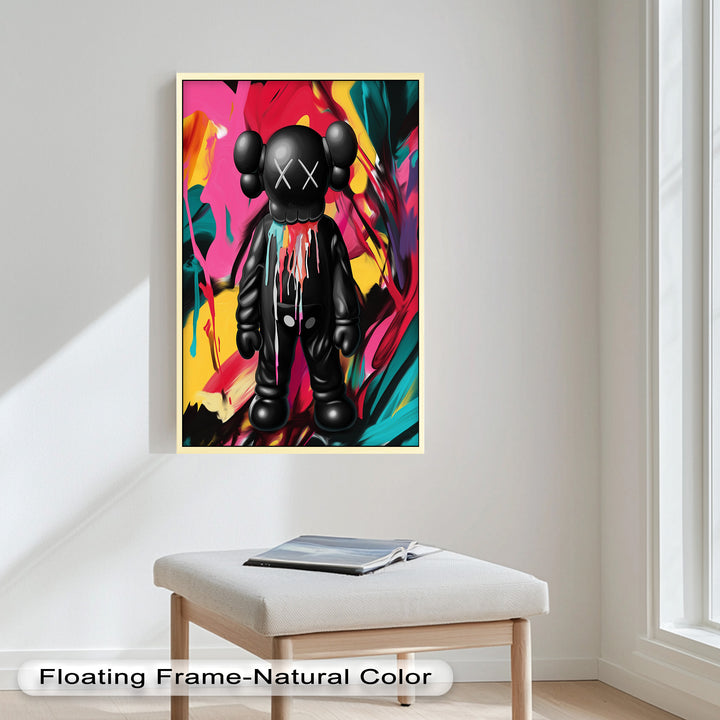 Meltdown Companion – Color Splash KAWS Oil Painting