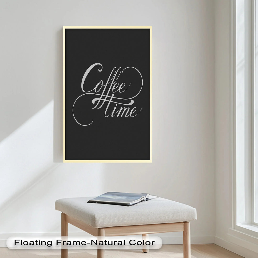 Coffee Time Script Art – Calligraphy Oil Painting - MyPhotoStation
