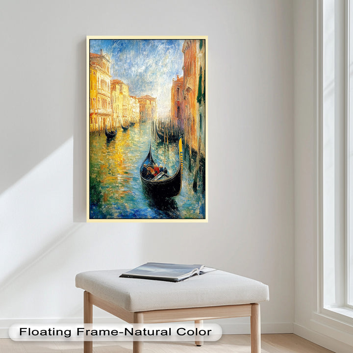Venice Gondola Scene - Impressionist Oil Painting
