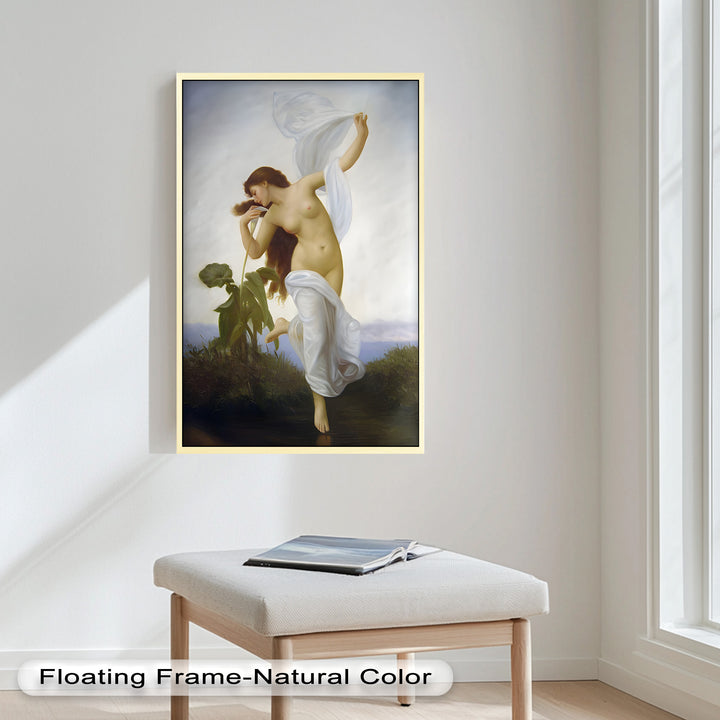 Whispers of the Wind – Classical Nude Goddess Renaissance Oil Painting