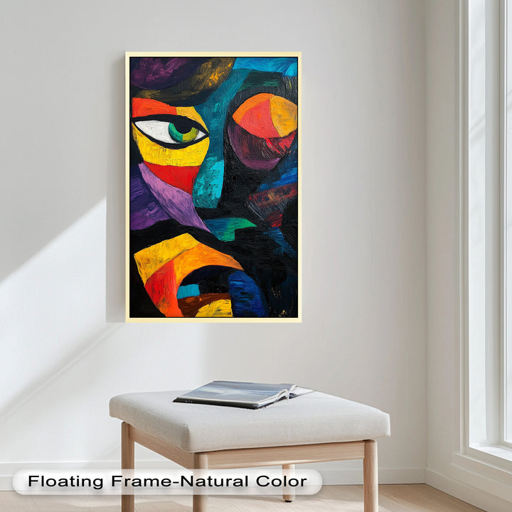 Abstract Eye Expression – Fauvism Oil Painting