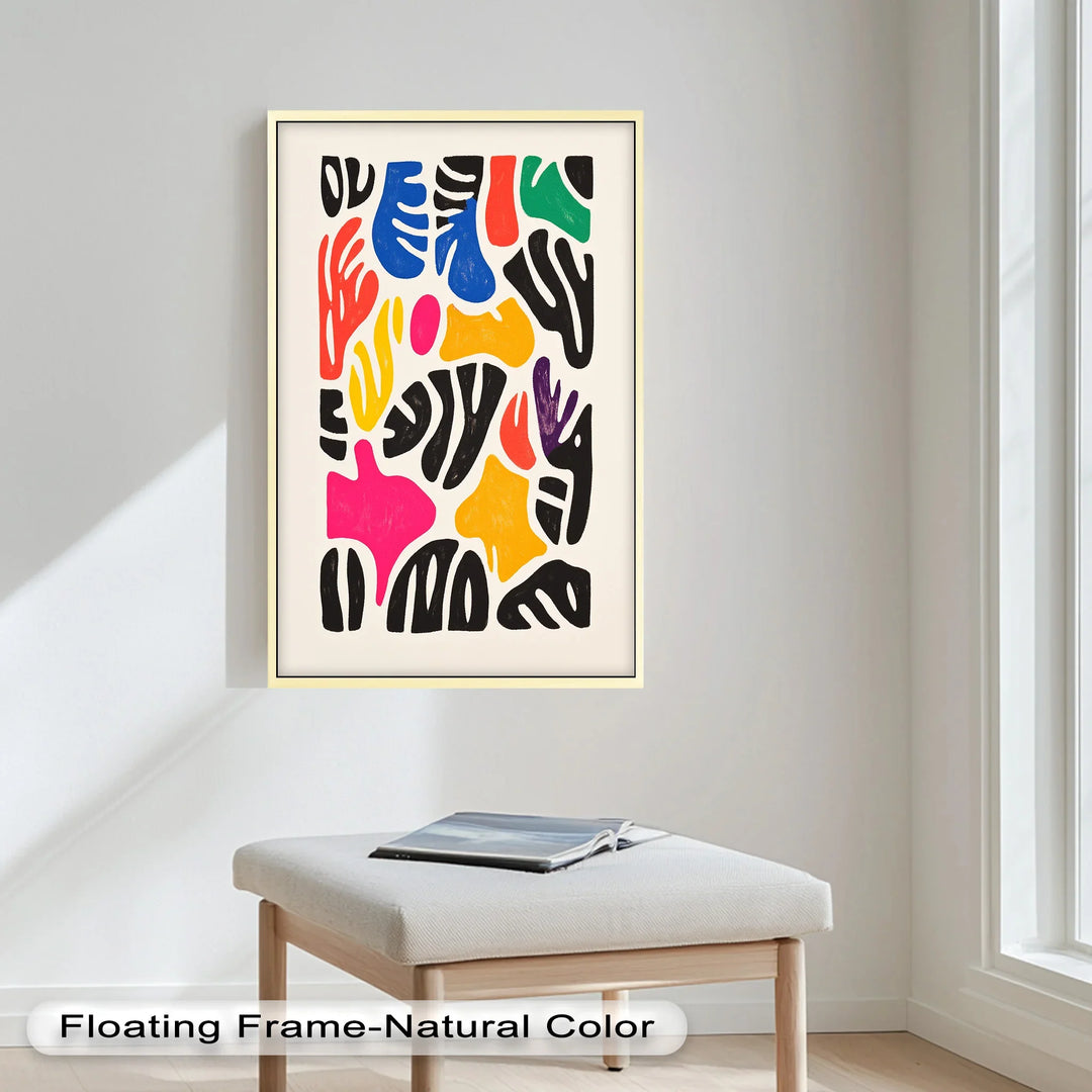 Chromatic Rhythm – Abstract Fauvist Oil Painting - MyPhotoStation