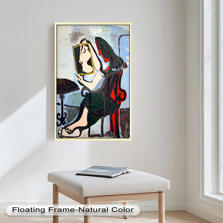 Reflexionen im Rahmen – Kubistisches Spiegelporträt Picasso Ölgemälde