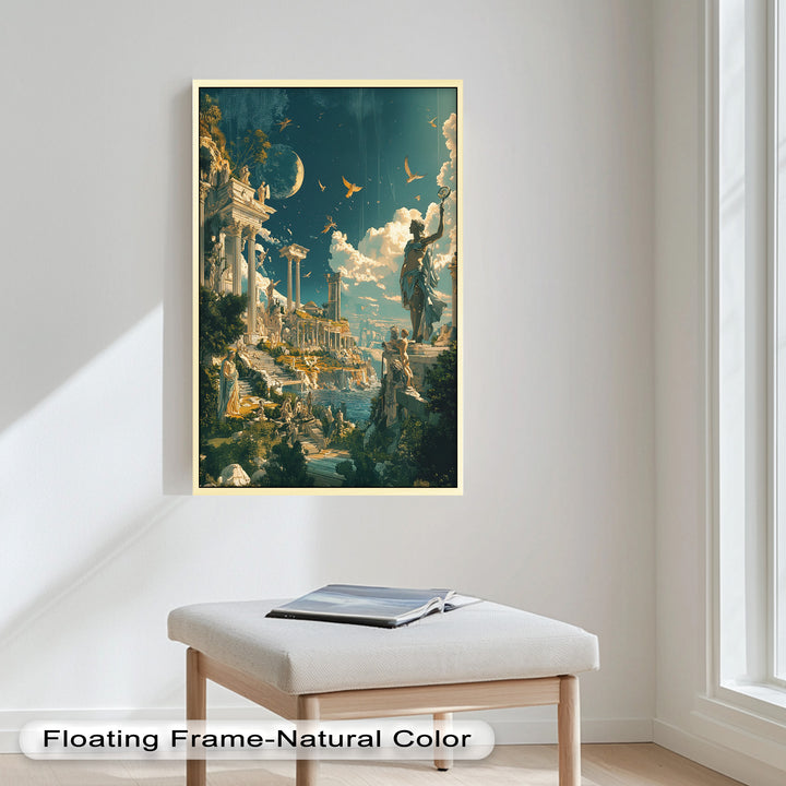 Majestic Temple of the Gods - Mythology Oil Painting