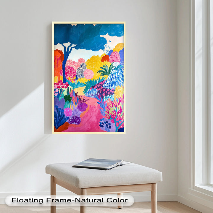 Dreamy Garden Path - Modern Oil Painting