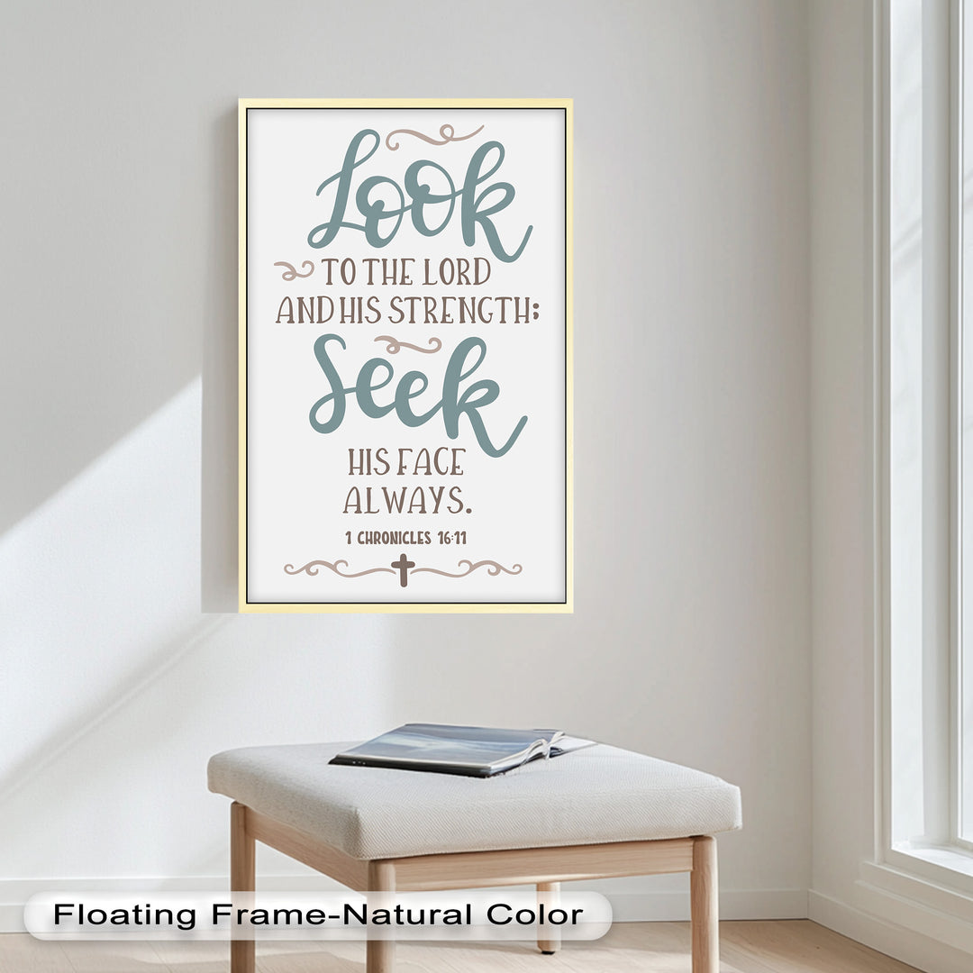 Seek His Face Always – 1 Chronicles 16:11 Oil Painting