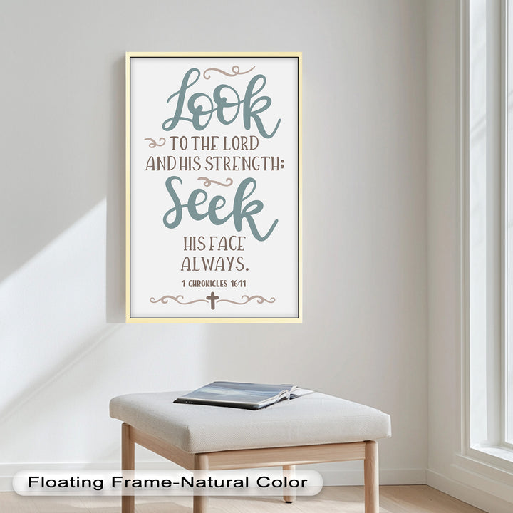 Seek His Face Always – 1 Chronicles 16:11 Oil Painting