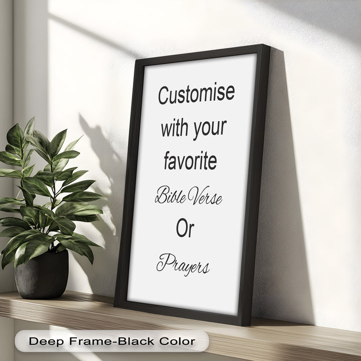 Personalized Religious Oil Painting – Scripture or Prayer Wall Art

