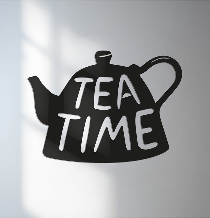 Tea Time metal wall art teapot design