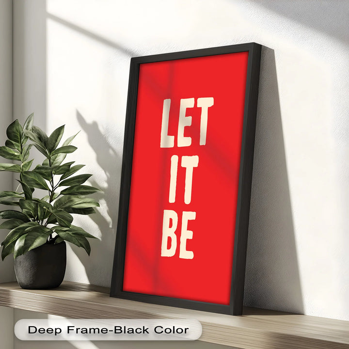 Let It Be – Red Oil Painting - MyPhotoStation