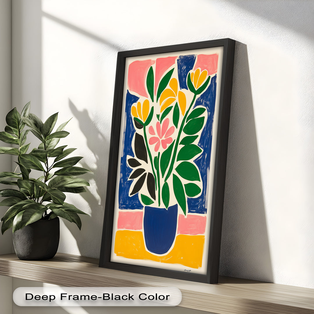 Vibrant Vase Composition – Modern Fauvist Oil Painting
