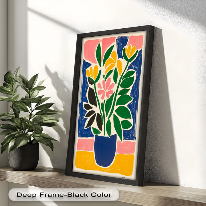 Vibrant Vase Composition – Modern Fauvist Oil Painting