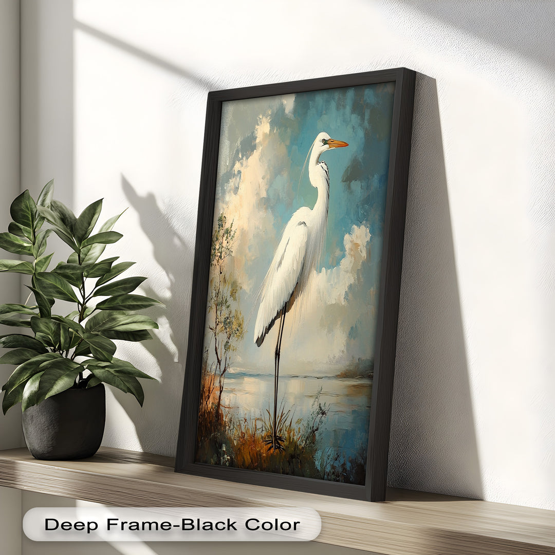 Grace of the Marshlands – Animal Oil Painting