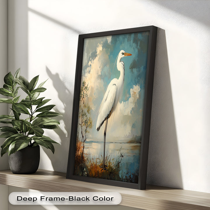 Grace of the Marshlands – Animal Oil Painting