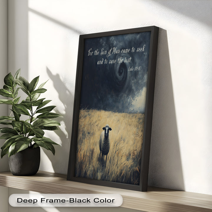 Storm and Salvation – Luke 19:10 Scripture Painting
