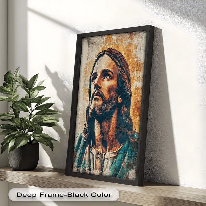 Licht der Gnade – Porträt von Jesus Christus Religiöses Ölgemälde