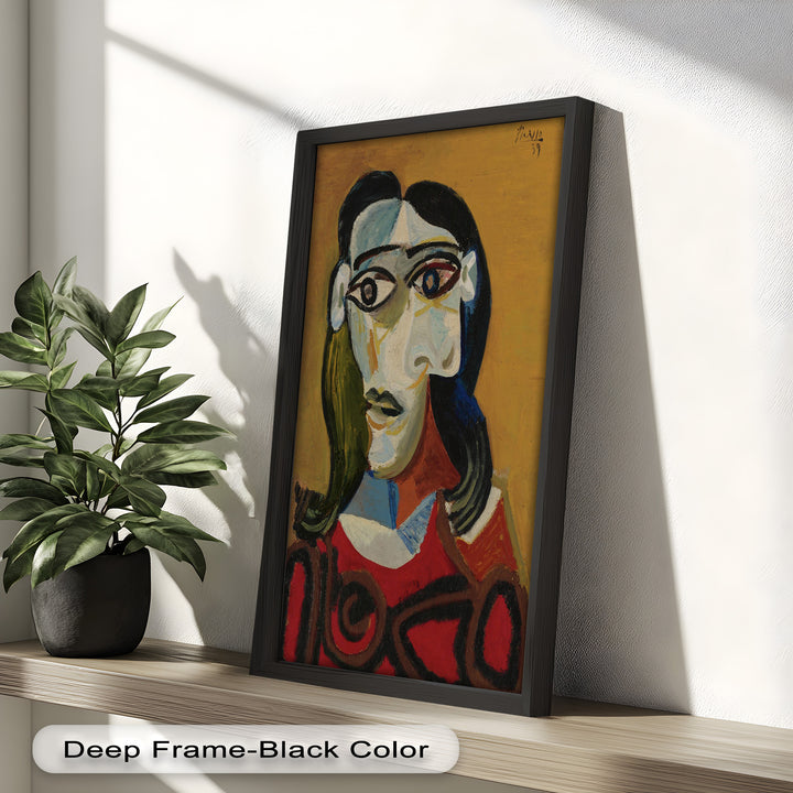 Abstract Portrait with Red Garment - Picasso Oil Painting