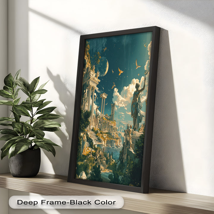 Majestic Temple of the Gods - Mythology Oil Painting