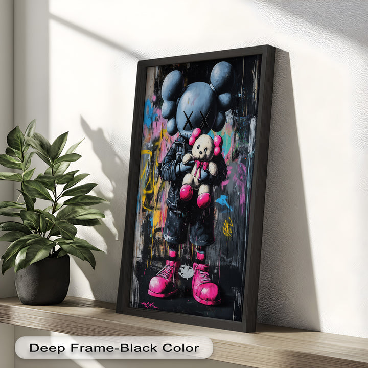 Embrace the Chaos – KAWS Oil Painting