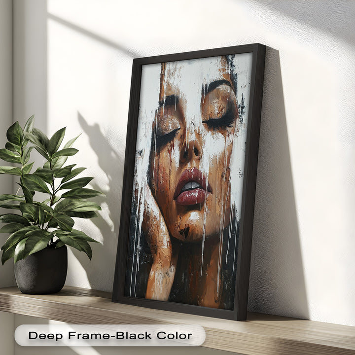 Dripping Silence – Modern Expressionist Abstract Oil Painting