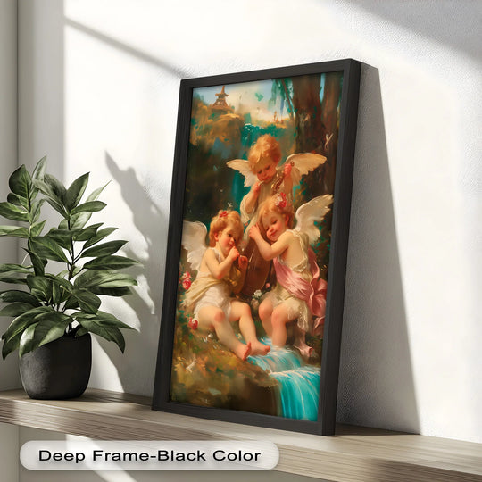 Celestial Serenade – Rococo Oil Painting - MyPhotoStation