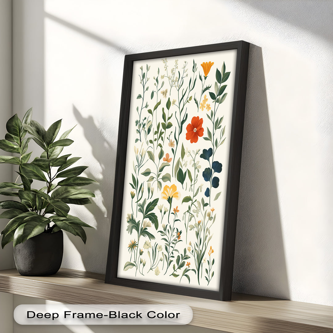 Zarte Wiesenwildblumen – Sanftes botanisches Arrangement Ölgemälde