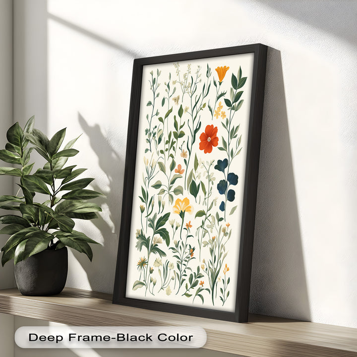 Zarte Wiesenwildblumen – Sanftes botanisches Arrangement Ölgemälde