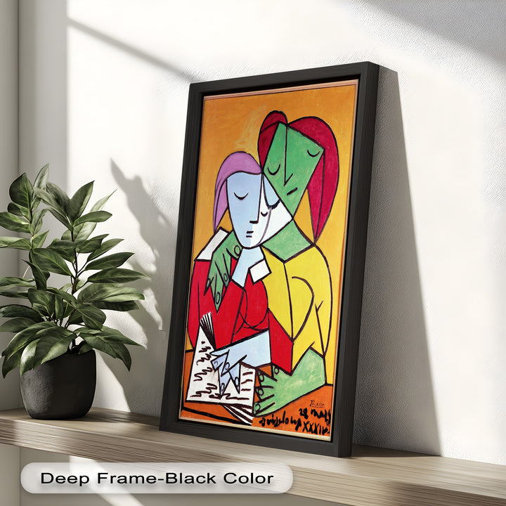 Harmony in Study – Embrace of Minds Picasso Oil Painting