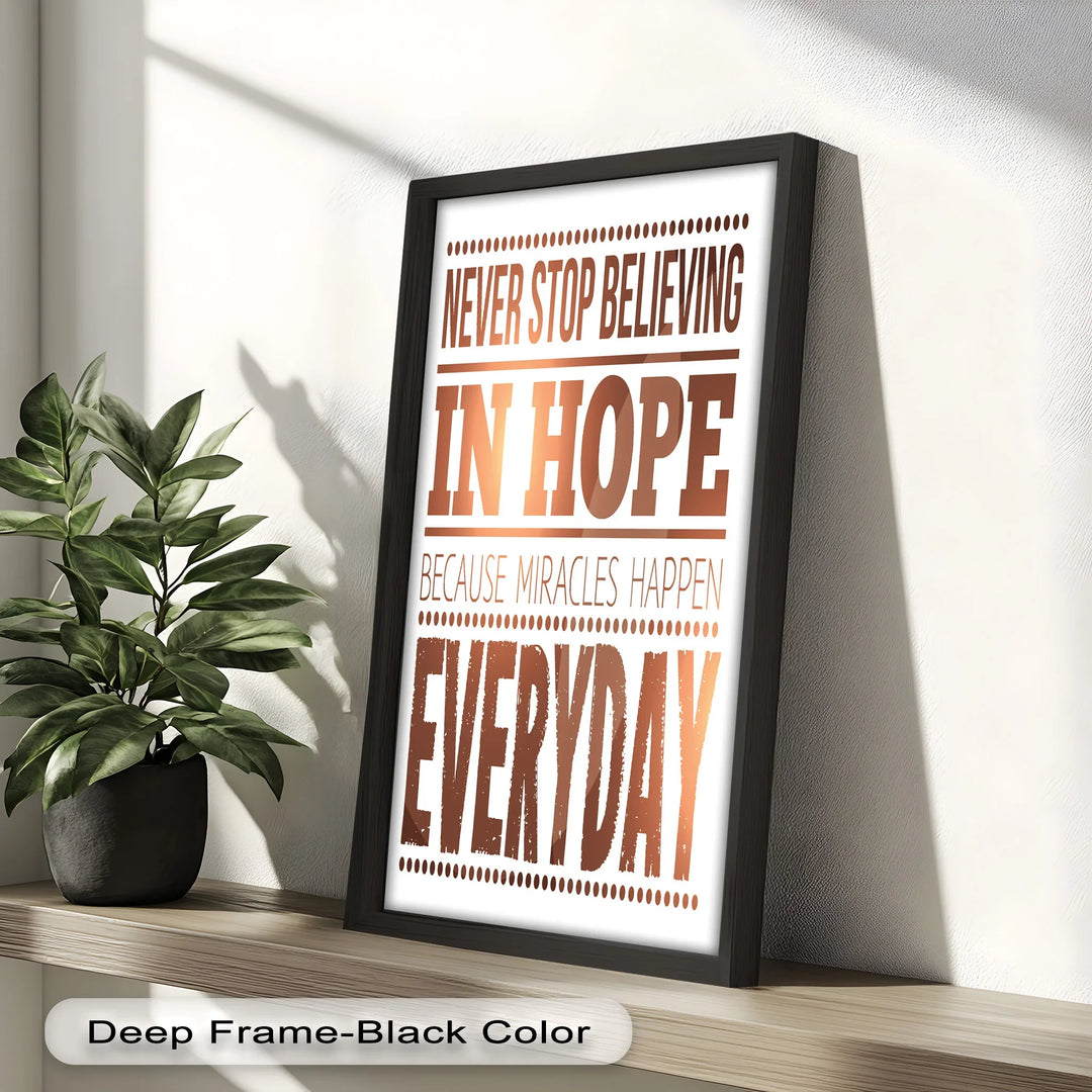 Believe in Hope – Motivational Oil Painting - MyPhotoStation
